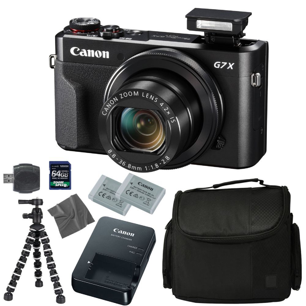 canon powershot g7 x mark ii digital camera + 64gb 4k 1200x sdxc aom bundle canon powershot g7 x mark ii digital camera + 64gb 4k 1200x sdxc aom bundle
